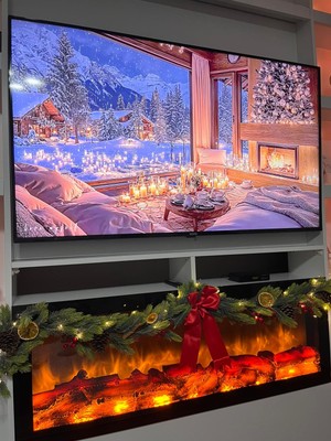 Ecrella Yılbaşı Dekoru Yapay Çam Dalı Garland Duvar Masa Süsü Kokina Kozalak Tarçın Portakal Ledışıklı 180CM