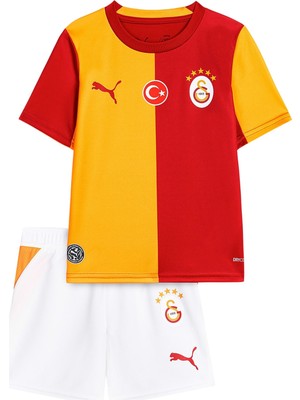 Puma Gsk Home Minikit Sarı-Kırmızı Çocuk Forma Takımı