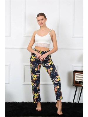 Beruflic Kadın Pamuklu Alt Pijama Lacivert Under Moda