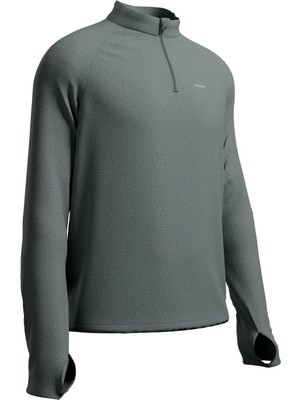 Decathlon Kiprun Erkek Uzun Kollu Koşu Tişörtü - Haki - Kiprun Run 100