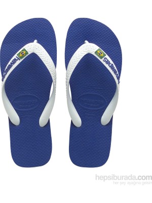 Havaianas Havanias Brasil Logo Marine Mavi Erkek Terlik 4110850-2711 Günlük Kullanım için Hafif ve Rahat
