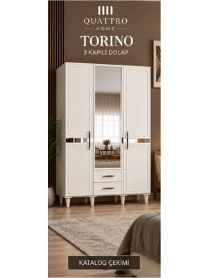 Quattro Home Torıno 3 Kapaklı Dolap