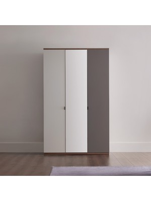 Enza Home Cordell 3 Kapaklı Gardrop Modern Tasarım