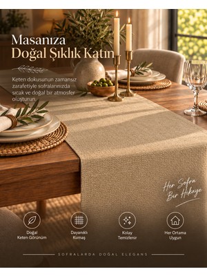 Glomar Antrasit Gri Runner Bohem Masa Örtüsü %100 Keten Dekoratif Düğün Parti Söz Nişan Dekorasyonu Otel