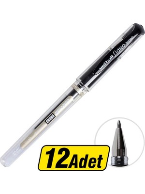 Uni-Ball UM-153 Signo Broad Imza Kalemi 1.0 mm Siyah 12 Adet - 12 Al 10 Öde