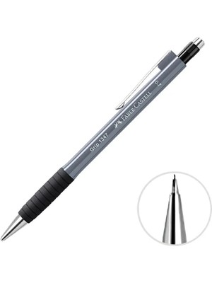 Faber-Castell 5 Adet Faber Castell Grip 1347 Versatil Uçlu Kalem 0.7 mm Gri