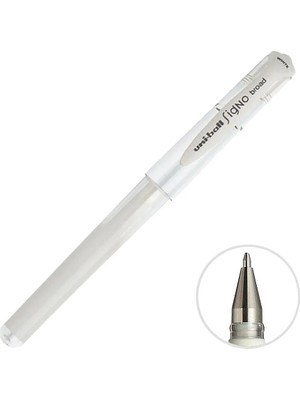 2 Adet Uni-Ball UM-153 Signo Broad Davetiye Kalemi 1.0 mm Beyaz