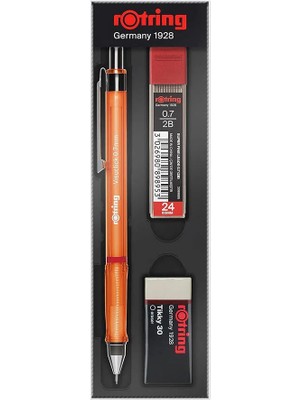 4 Adet Rotring Visuclick Versatil Uçlu Kalem Seti 0.7 mm Turuncu