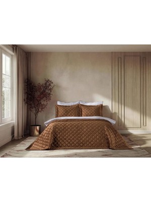 Doqu Home Luxury Yatak Örtüsü Imperial Çift Kişilik - Bakır