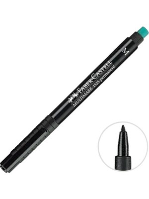 5 Adet Faber-Castell 1525 Permanent Asetat Kalem Siyah M Uç