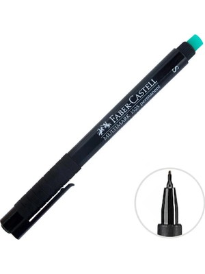 4 Adet Faber-Castell 1523 Permanent Asetat Kalem Siyah S Uç