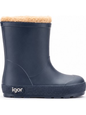 Igor Yogi Borreguito Çocuk Kürklü Yağmur Çizmesi - Lacivert W10306-003