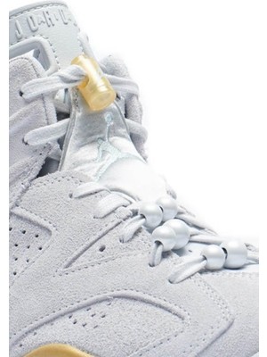 Nike Air Jordan 6 Retro Leather Women's Sneaker Hakiki Deri Bilekli Günlük Kadın Spor Ayakkabı Gri