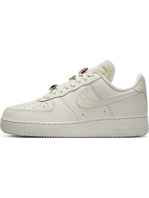 Nike Air Force 1 Low Premium'jevels'leather Womens Sneaker Hakiki Deri Kadın Günlük Spor Ayakkabı Beyaz