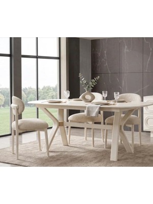Aydınev Viona Mdf Açılır Yemek Masası+6 Sandalye