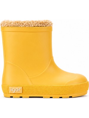 Igor Yogi Borreguito Çocuk Kürklü Yağmur Çizmesi - Sarı W10306-008
