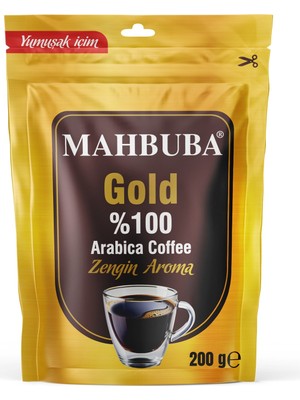 Mahbuba Çözünebilir %100 Arabica Gold Kahve Tam Kıvamında 200gr