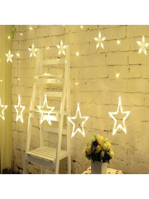 Midas Toptan Kumandalı Yıldız Figürlü 12 Sarkıtlı 120 LED Uzaktan Kumandalı Dekor Işık – Masaüstü V