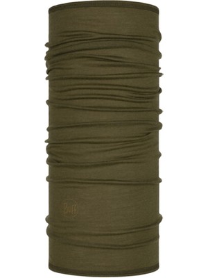 Buff Labs Buff Merıno Solid Bark  113010.843.10.00 Bandana 50 UPF Güneş Koruması ile Haki Renk Standart Beden Erkek Kullanımı İçin