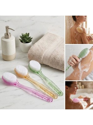Midas Toptan Plastik Saplı Vücut Temizleme Fırçası - Çok Amaçlı Sırt ve Vücut Için Banyo ve Duş Kese