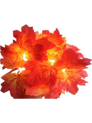 Midas Toptan Sonbahar Konseptli Dekoratif Yaprak Desenli Şerit LED Gece Lamabası BX40 Midas