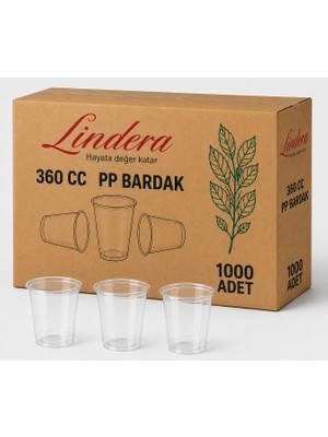 Antpap Ambalaj 360 cc Pp Bardak 1000 Adet – Şeffaf Plastik Kalın Bardak