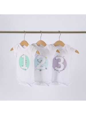 Beeberry Kids Organik Gots Sertifikalı 1-2-3 Aylık Body Set