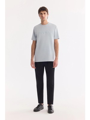 AVVA Erkek Siyah Pamuklu Klasik Bel Relaxed Fit Pantolon A41Y3037