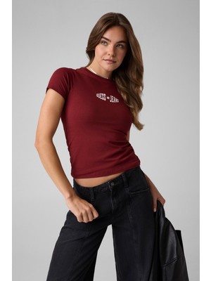 Guess Gj Prınt Slım Tee