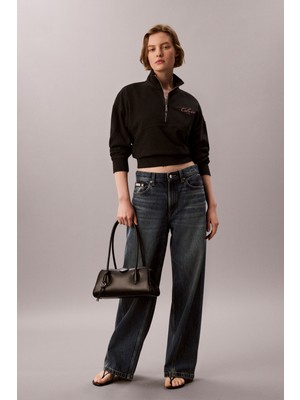 Calvin Klein Ls French Terry Indıgo Wash Qz