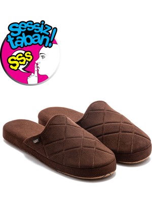 Twigy Bako Sessiz Taban Erkek Ev Terliği Kahverengi 41/46