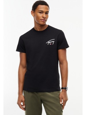 Tommy Jeans Tjm Slım Sıgnature Chest Tee Ext