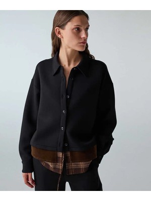 İpekyol Kontrast Katmanlı Oversize Gömlek IW6260025144001