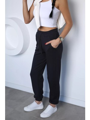 Gülseli Bel ve Paça Lastikli Kadın Eşofman Altı P-00023147