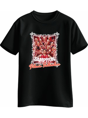 Karmadia Store Şampiyon Filenin Sultanları Bisiklet Yaka Pamuklu Unisex Tişört