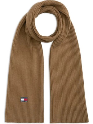 Tommy Hilfiger Tommy Hılfıger Erkek Marka Logolu Günlük Kullanıma Uygun Haki Atkı AM0AM13683 Gwı