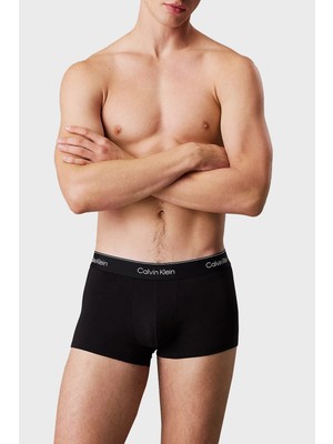Calvin Klein Calvın Kleın Erkek Marka Logolu Günlük Kullanıma Uygun Siyah Boxer LV00NB4390 Ub1