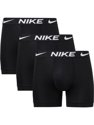 Nike Nıke Erkek Marka Logolu Günlük Kullanıma Uygun Siyah Boxer 0000KE1157 Ub1