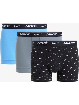 Nike Nıke Erkek Marka Logolu Günlük Kullanıma Uygun Siyah Boxer NQ00KE1284 2b4