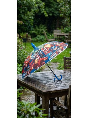 Lutara (Düdük Hediyeli)72 cm Koruma Kılıflı  Desenli Çocuk Şemsiyesi Yağmur Kış  Sonbahar Çocuk Bebek