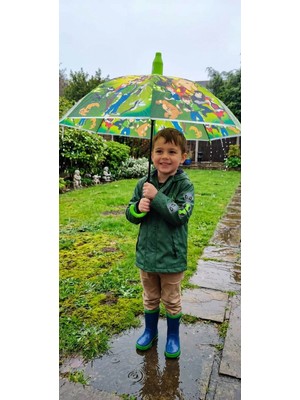 Lutara (Düdük Hediyeli)72 cm Koruma Kılıflı  Desenli Çocuk Şemsiyesi Yağmur Kış  Sonbahar Çocuk Bebek