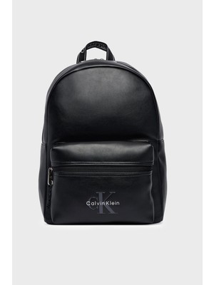 Calvin Klein Calvın Kleın Erkek Marka Logolu Günlük Kullanıma Uygun Siyah Sırt Çantası LV04D3417G Ub1