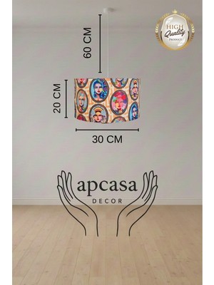 Apcasa Decor Pop Art Sarkıt Avize 30 x 20 cm