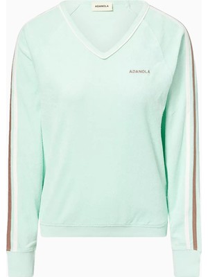 Adanola Terry Towel V-Neck %100 Pamuklu Kadın  Sweatshirt
