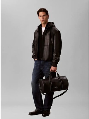 Calvin Klein Calvın Kleın Erkek Marka Logolu Günlük Kullanıma Uygun Siyah Spor Çanta LV04D3461G Ub1