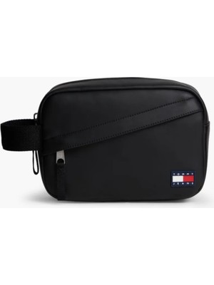 Tommy Hilfiger Tommy Hılfıger Erkek Marka Logolu Günlük Kullanıma Uygun Siyah El Çantası AM0AM14634 Bds