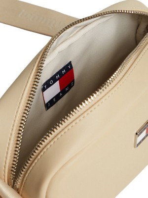 Tommy Hilfiger Tommy Hılfıger Kadın Marka Logolu Günlük Kullanıma Uygun Krem Omuz Çantası AW0AW19042 Aes