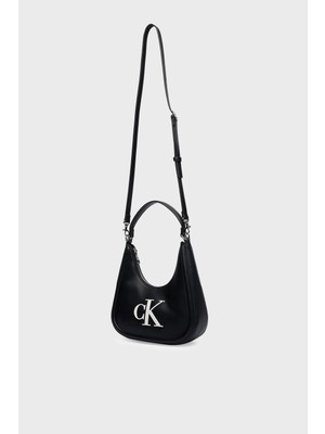 Calvin Klein Calvın Kleın Kadın Marka Logolu Günlük Kullanıma Uygun Siyah Omuz Çantası LV04F3561G 3l2