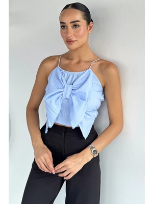 Gülseli Kadın Ip Askılı Fiyonklu Bluz P-00022604