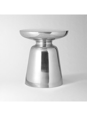 Evka Venolta Yan Sehpa Silver